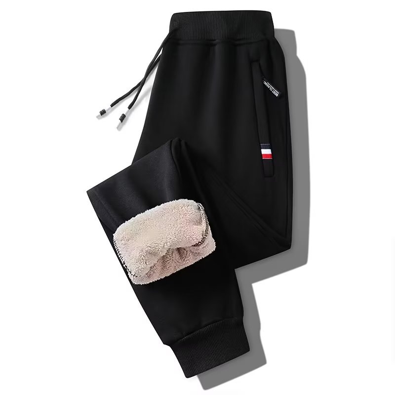 黑色-红标羊羔绒【束脚】