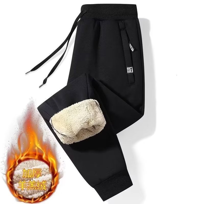 黑色-K78 【束脚】羊羔绒