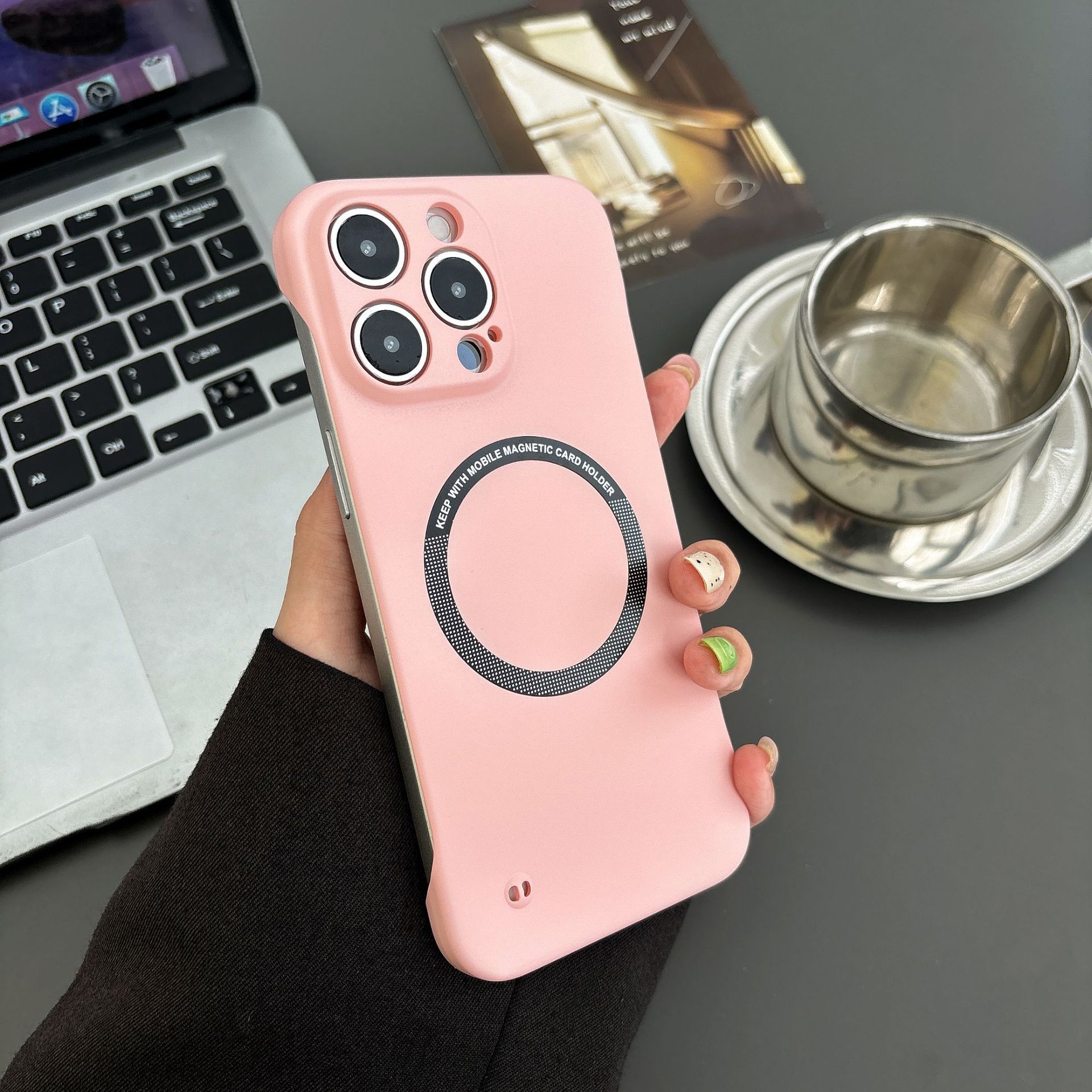 超薄无边框（粉色）