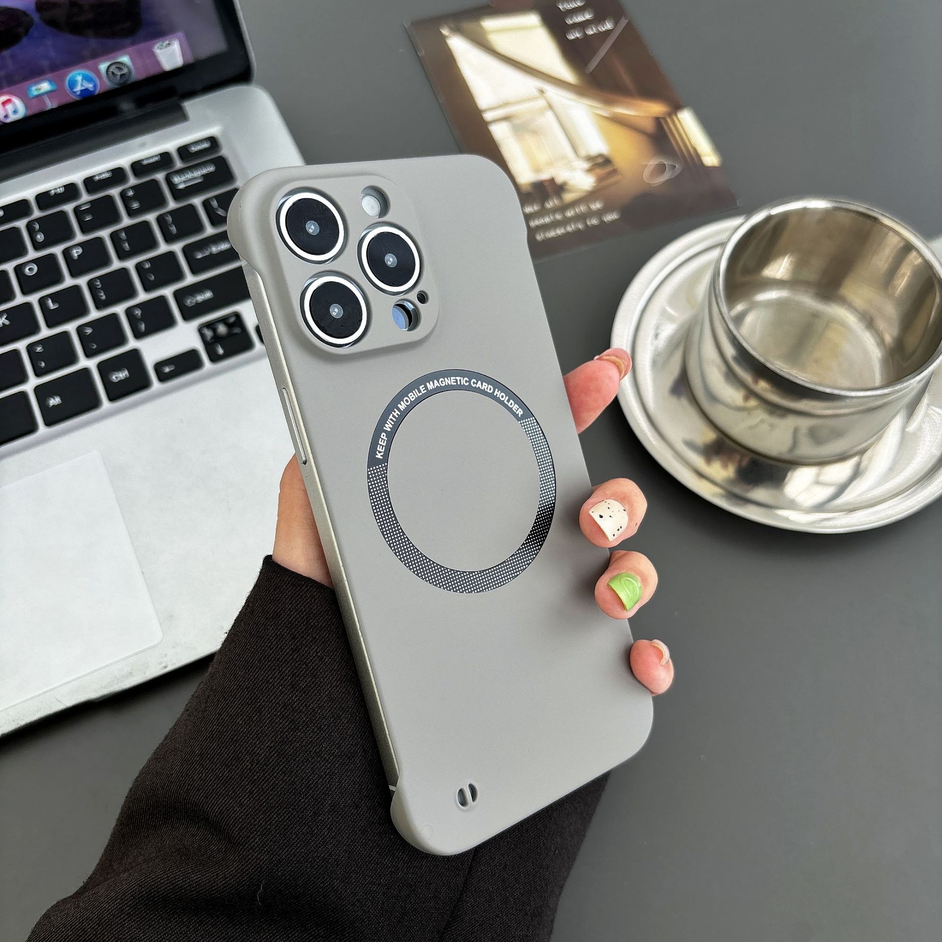 超薄无边框（灰色）